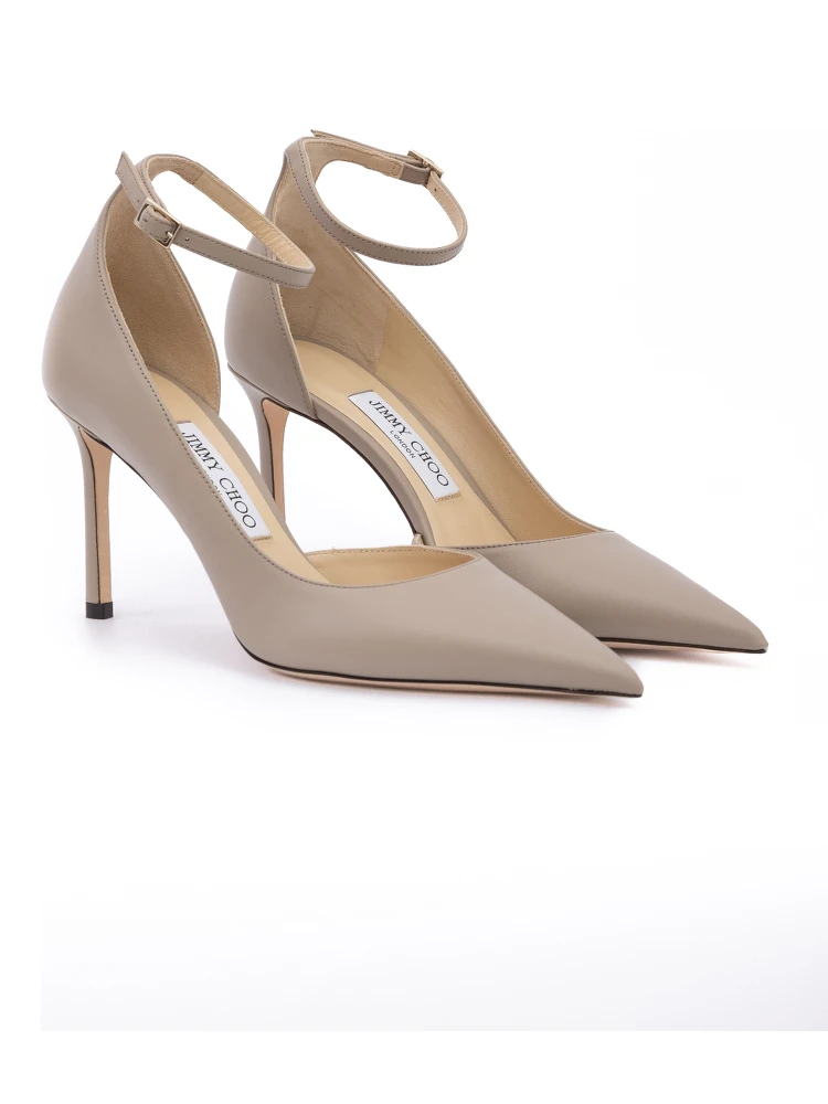 Taupe Grey Calf Leather Leona 85 Pumps alternative
