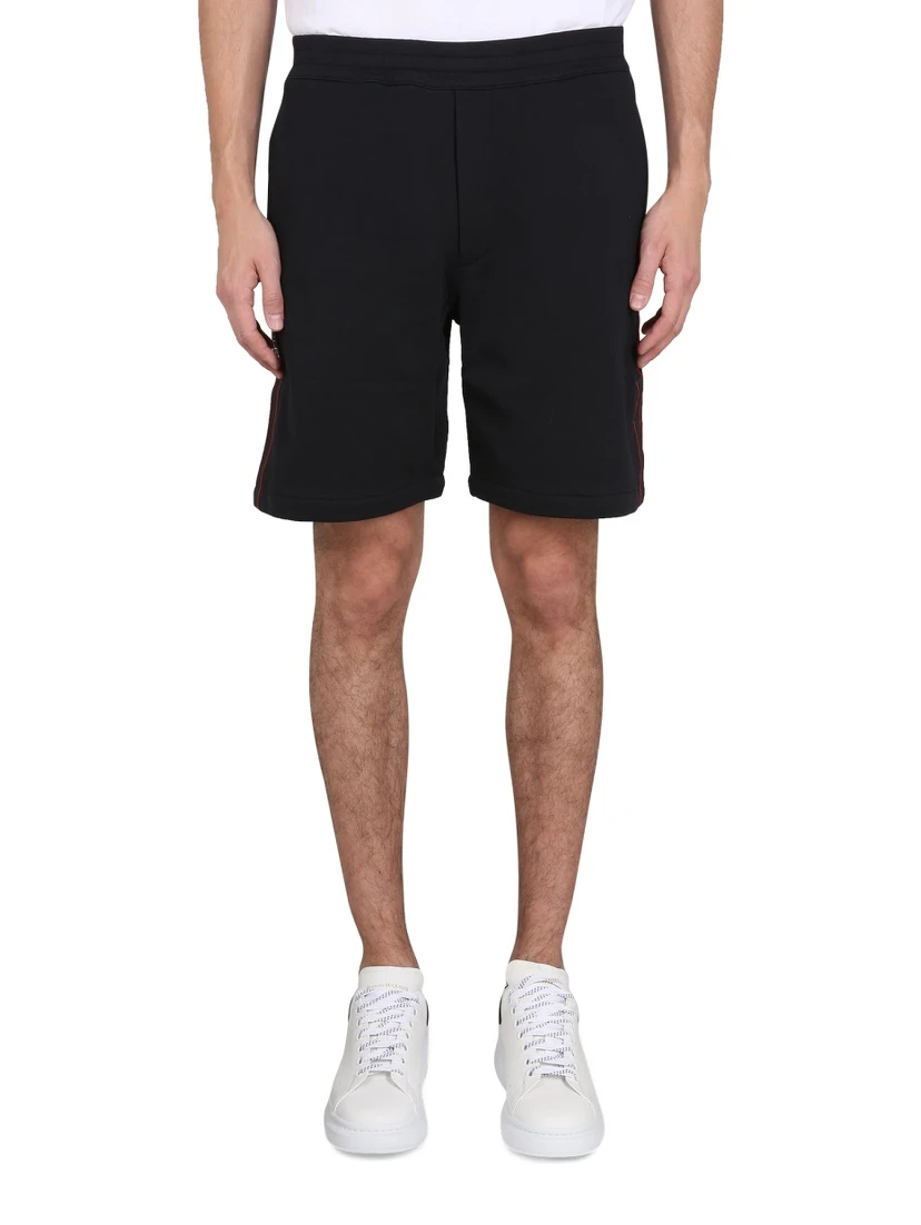 BERMUDA SHORTS WITH SELVEDGE LOGO BAND