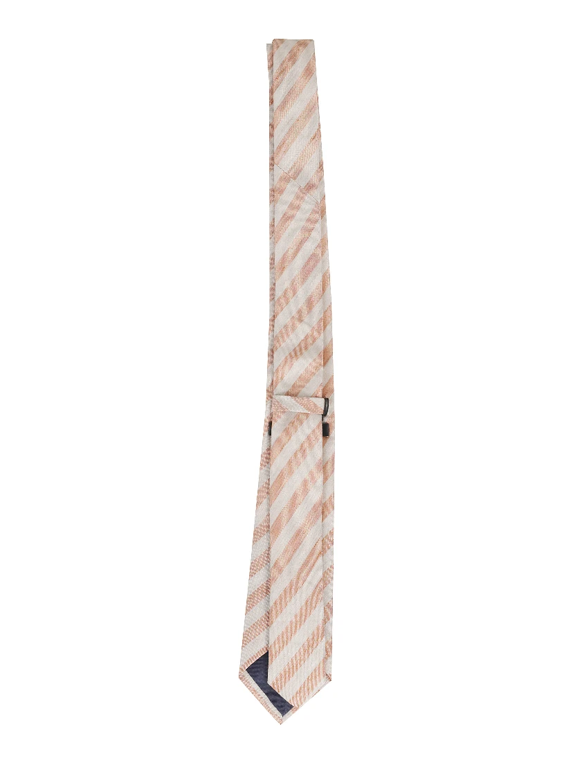 CRAVATTA LINO RIGATA