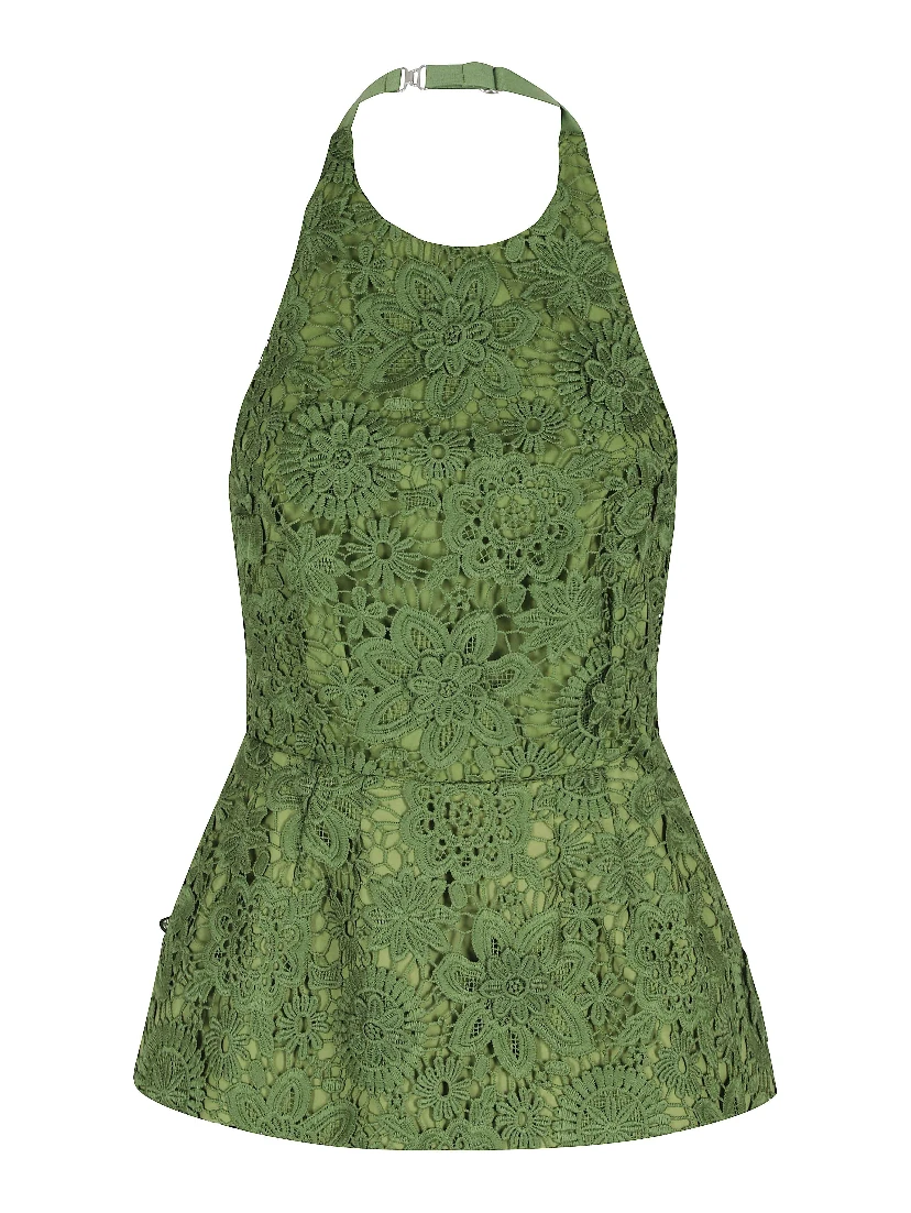 JAROT LACE HALTER TOP