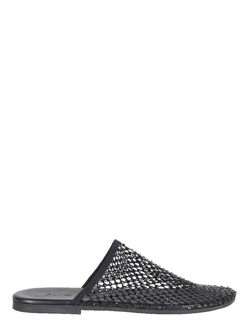 MULE SHOE FLAT STRASS