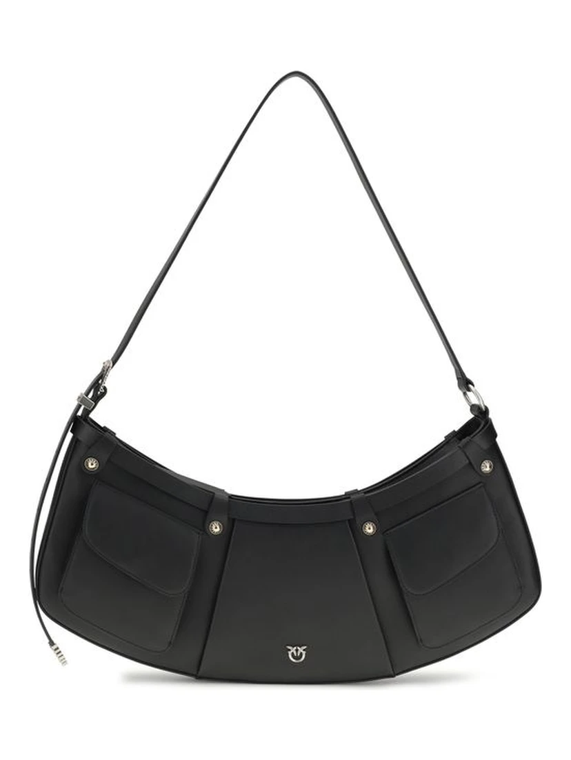 Black Calf Leather Bos Taurus Shoulder Bag