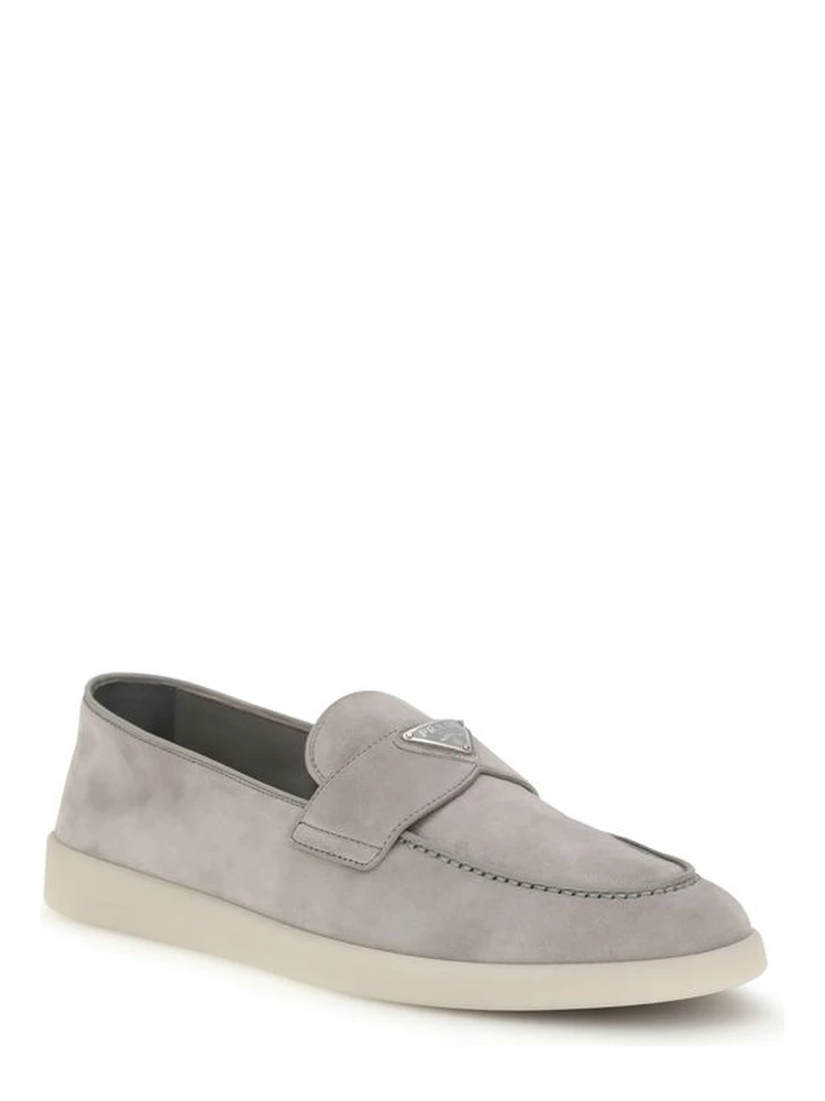 Gray Calf Leather Bos Taurus Slip-On Loafers alternative