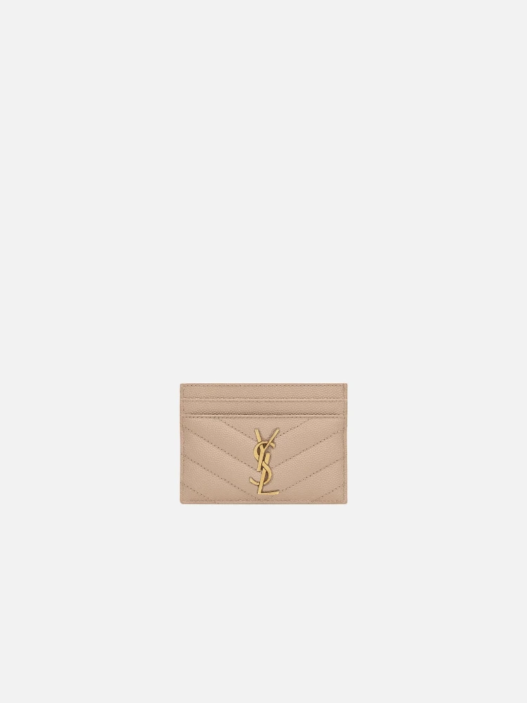 SAINT LAURENT CASSANDRE METELASSE card holder