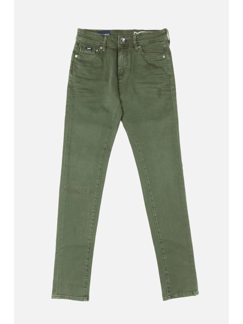 Green Cotton Jeans Denim