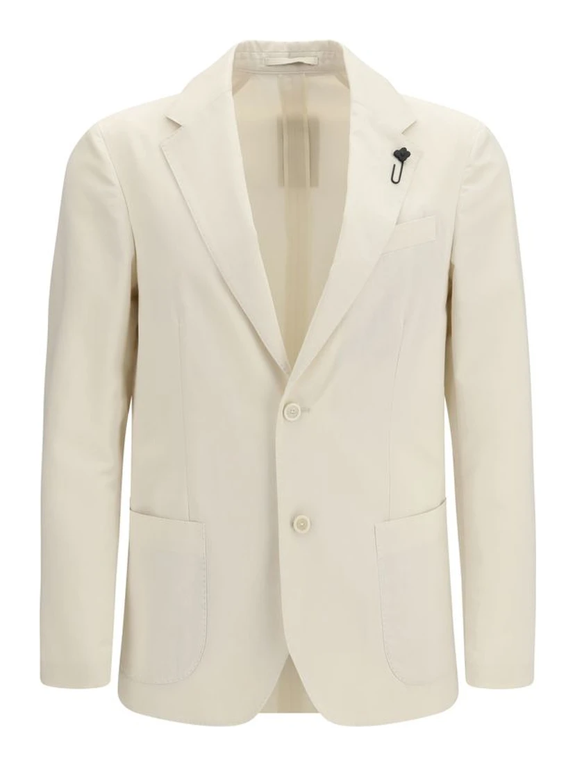 White Cotton Blazer