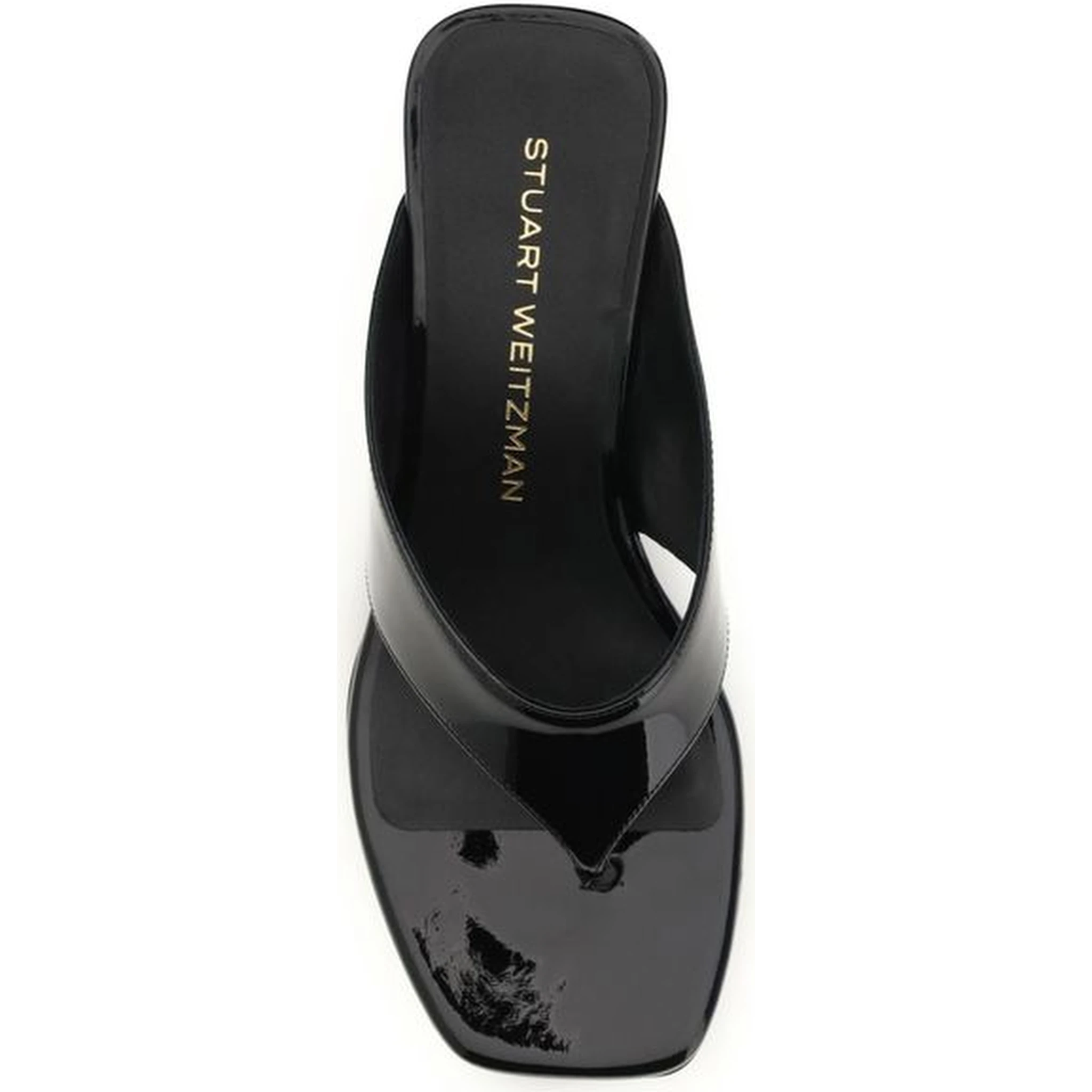 Black Calf Leather Bos Taurus Wedge Sandals
