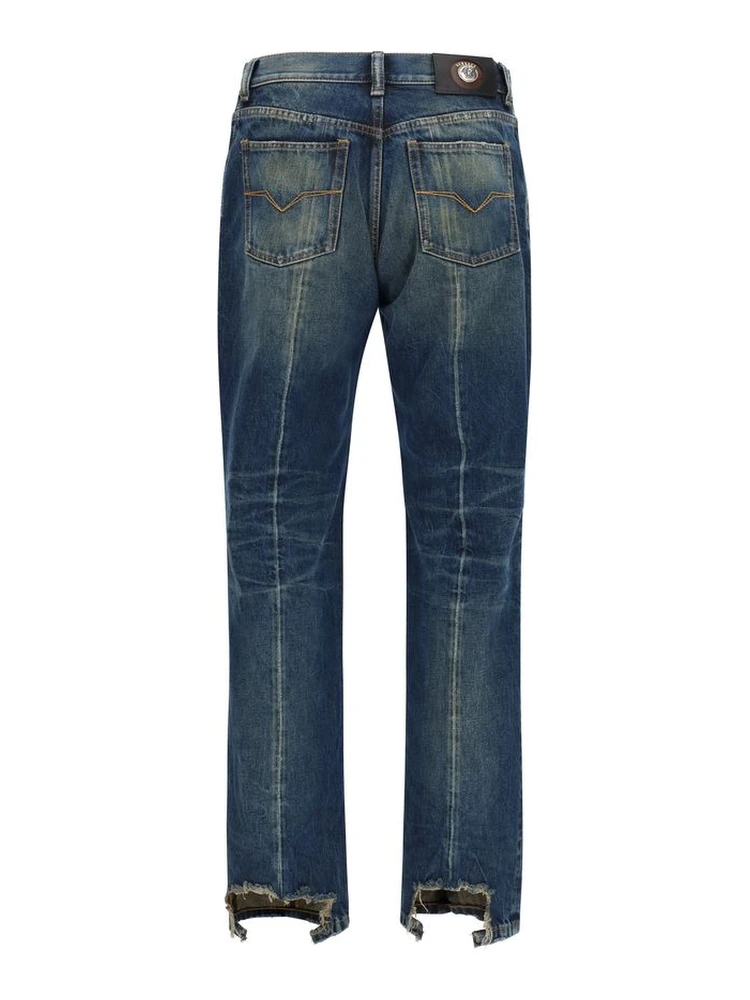 Blue Cotton Straight-Leg Jeans alternative