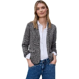 Blue Polyester Blazer