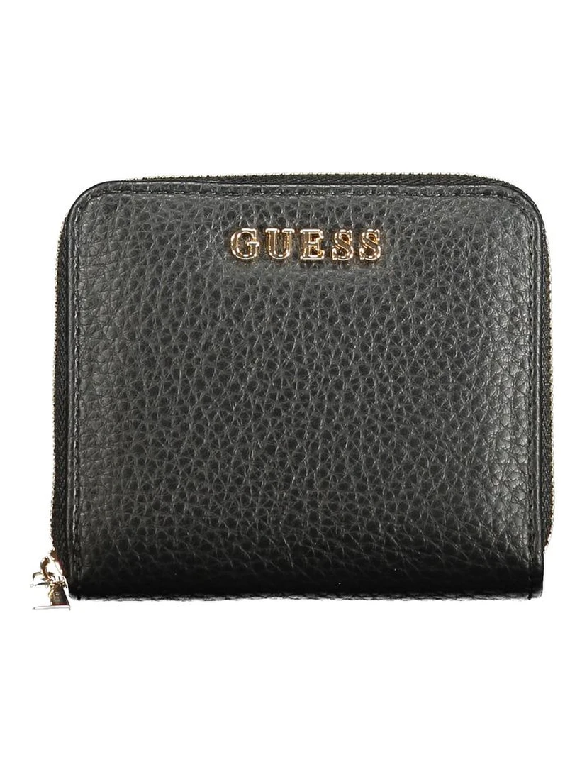 Black Polyurethane Women Wallet