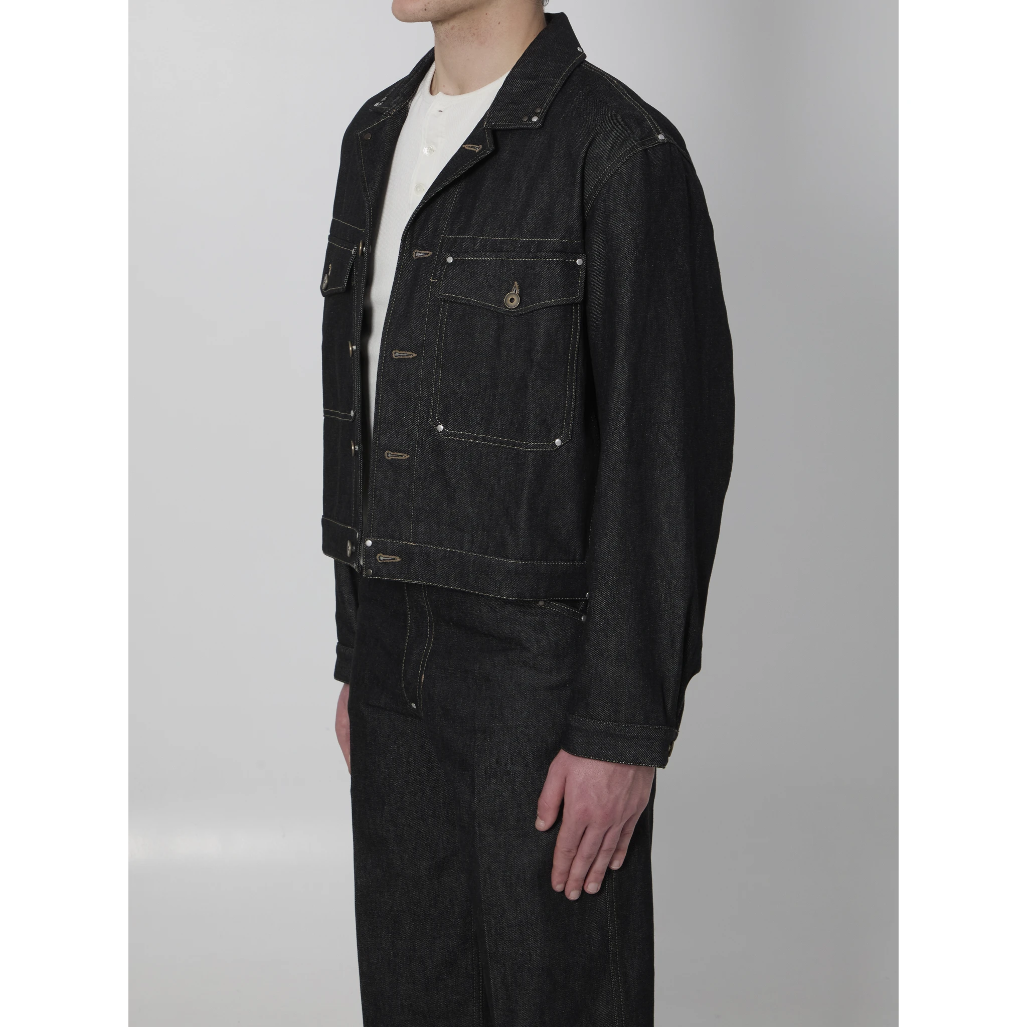 Denim trucker jacket