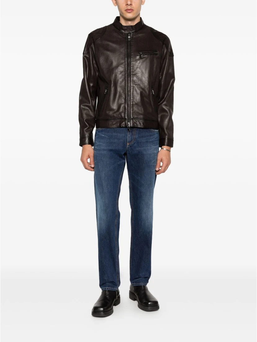 THE JACK AND JACKIE LEATHERS Jackets Brown