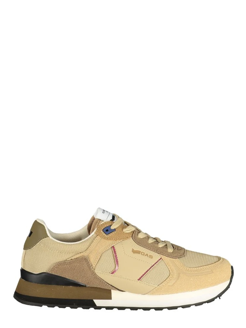 Beige Polyurethane Men Sneaker