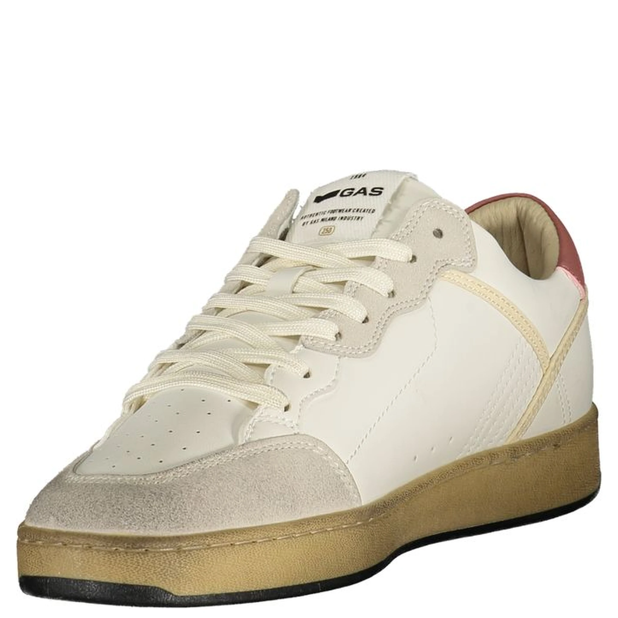 White Polyurethane Men Sneaker