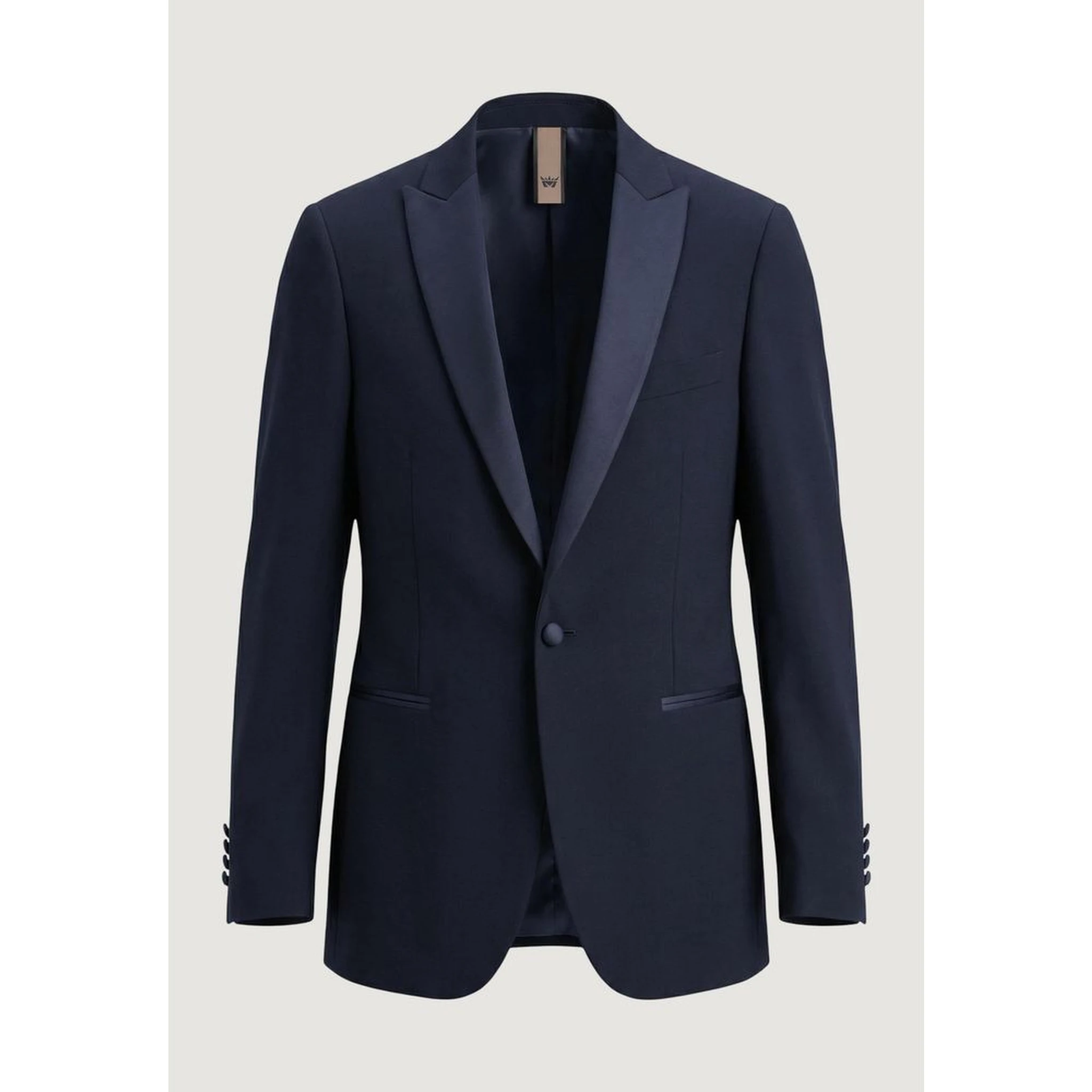 Blue Polyester Three-Piece Suit