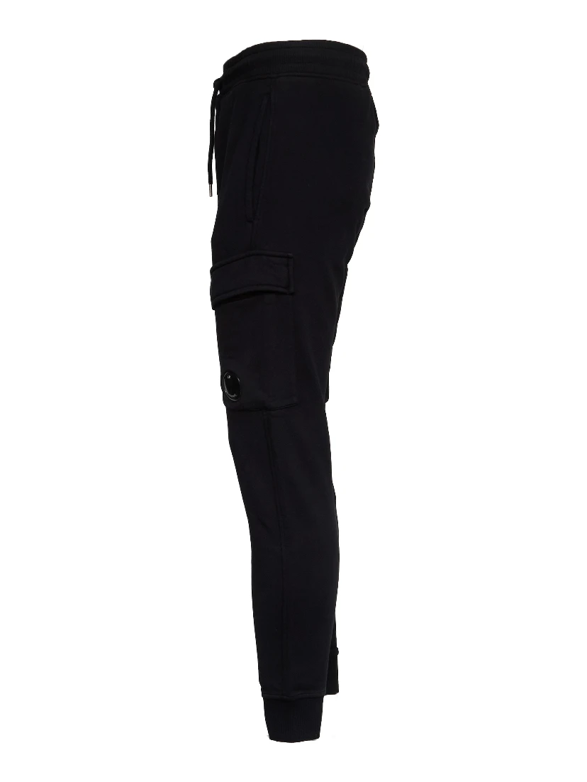 Cotton Diagonal Fleece Lens Sweatpants