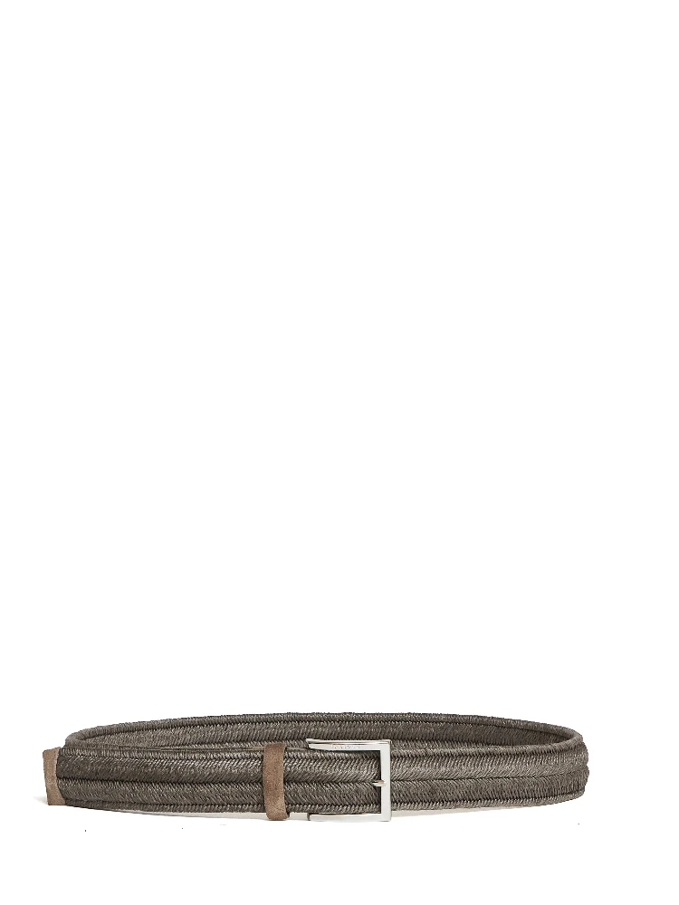 Cintura Elasticizzata Rope Elast In Lino