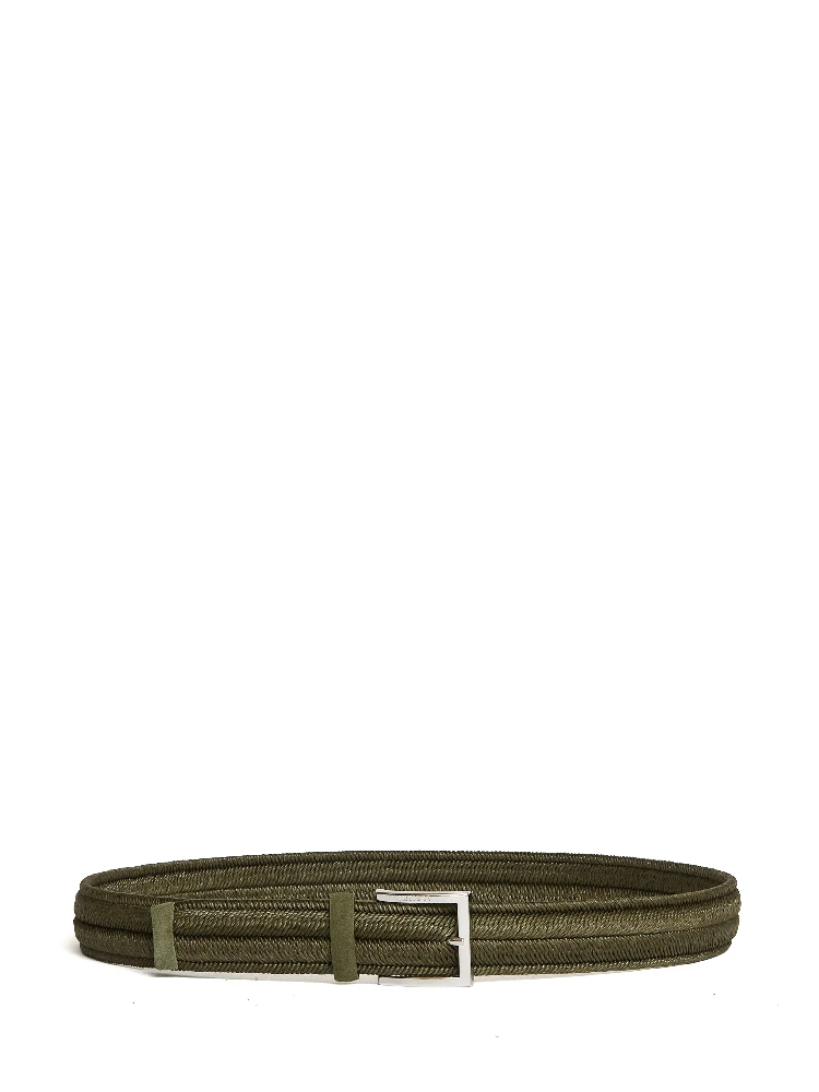 Cintura Elasticizzata Rope Elast In Lino