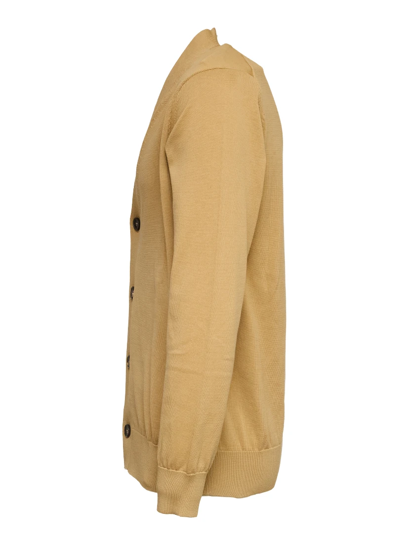 Cardigan In Crêpe Di Cotone