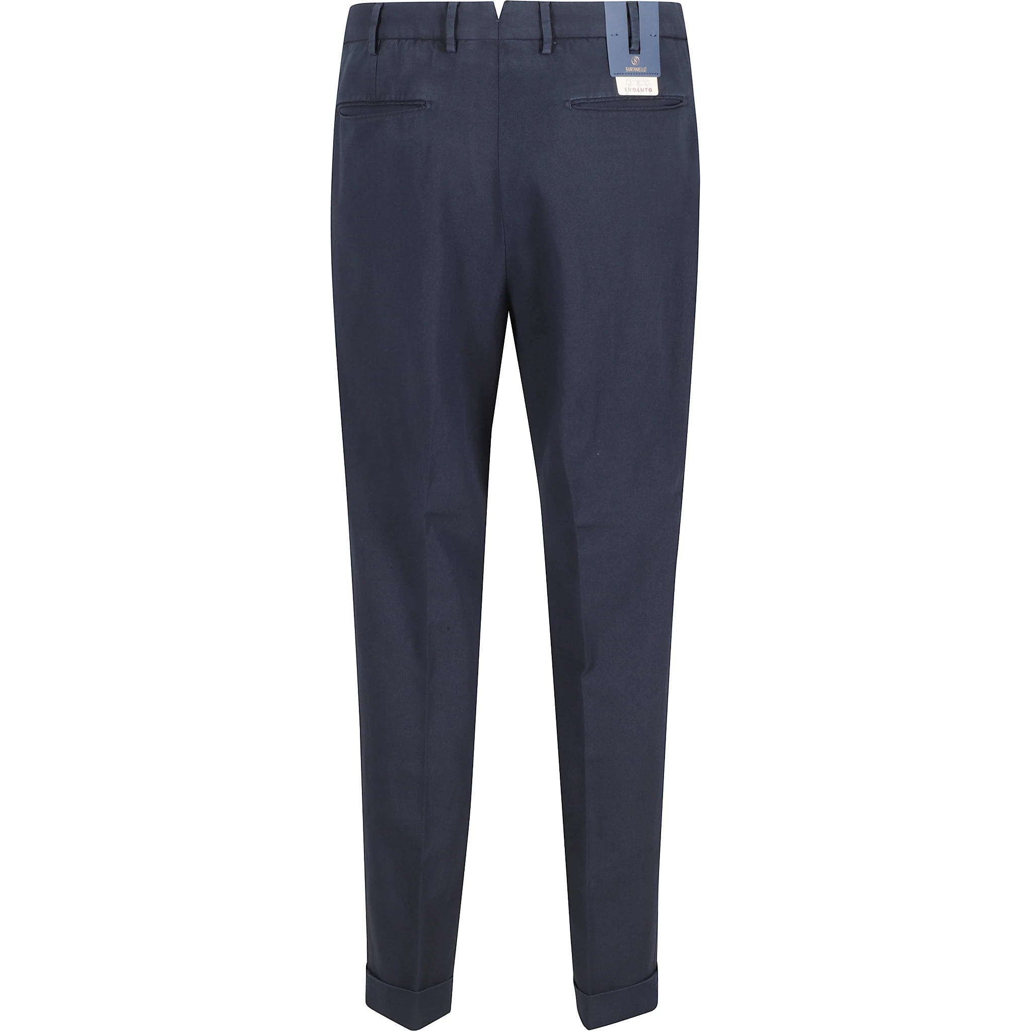 PANTALONE GABARDINA DOPPIO RITORTO IN ICE COTTON