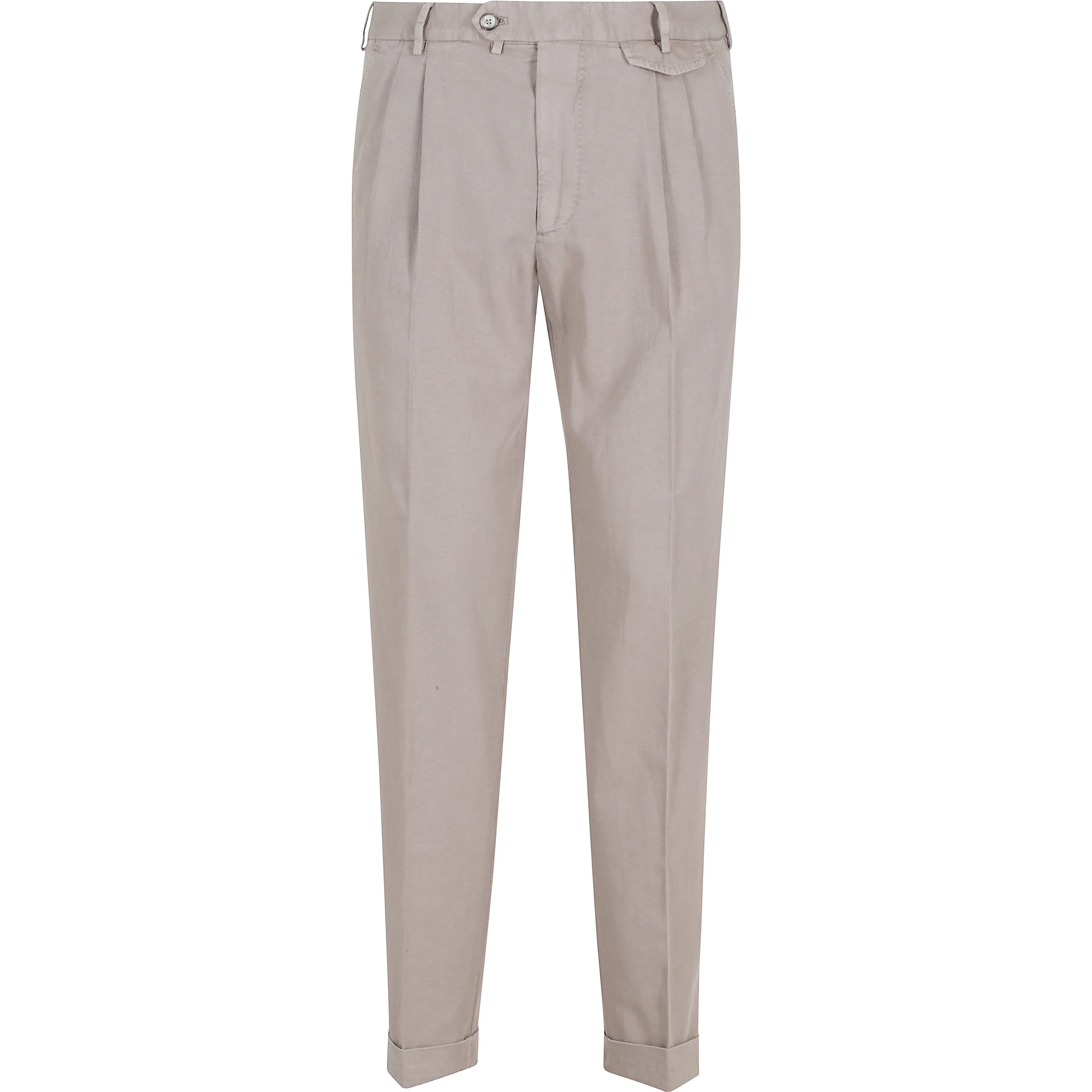 PANTALONE GABARDINA DOPPIO RITORTO IN ICE COTTON