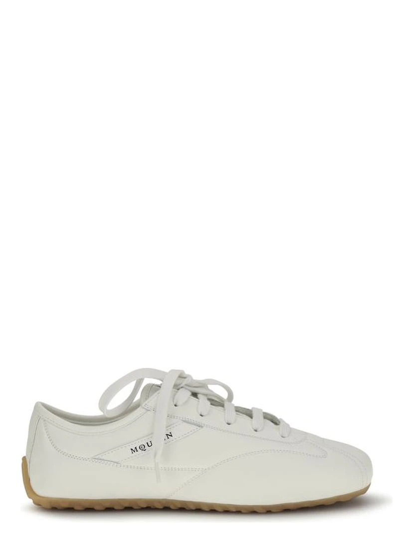 White Calf Leather Bos Taurus Athletic Sneakers