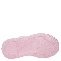 Pink Leather Chunky Sneakers