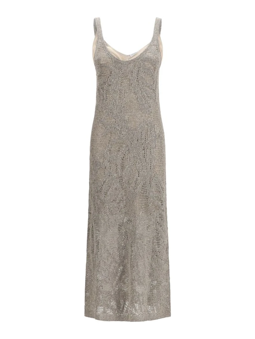 Gray Linen Casual Dress