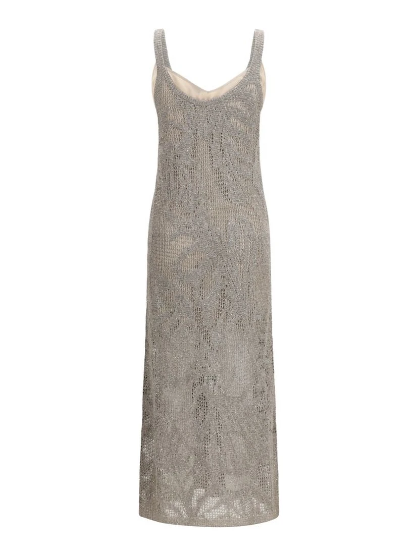 Gray Linen Casual Dress