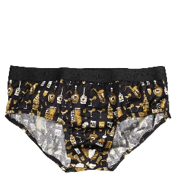Black Jazz Cocktail Men Brando Brief Underwear
