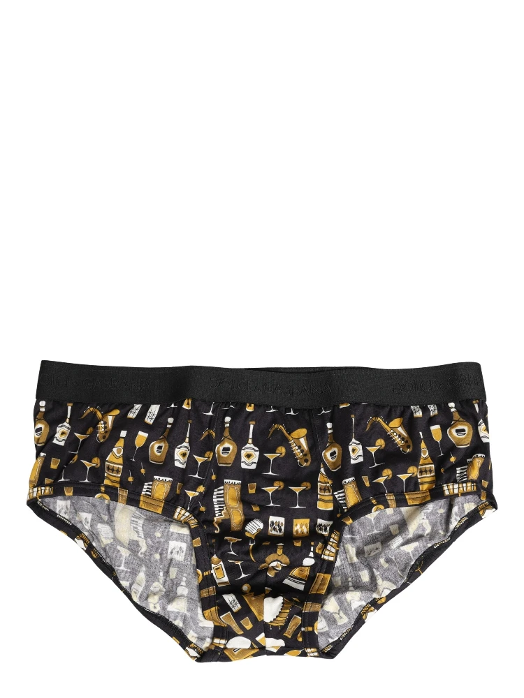 Black Jazz Cocktail Men Brando Brief Underwear