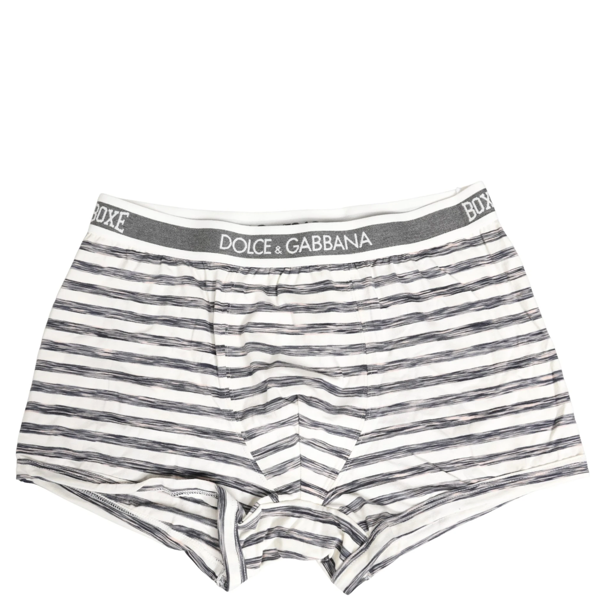 Gray White Stripes Men Regular Boxer Underwear