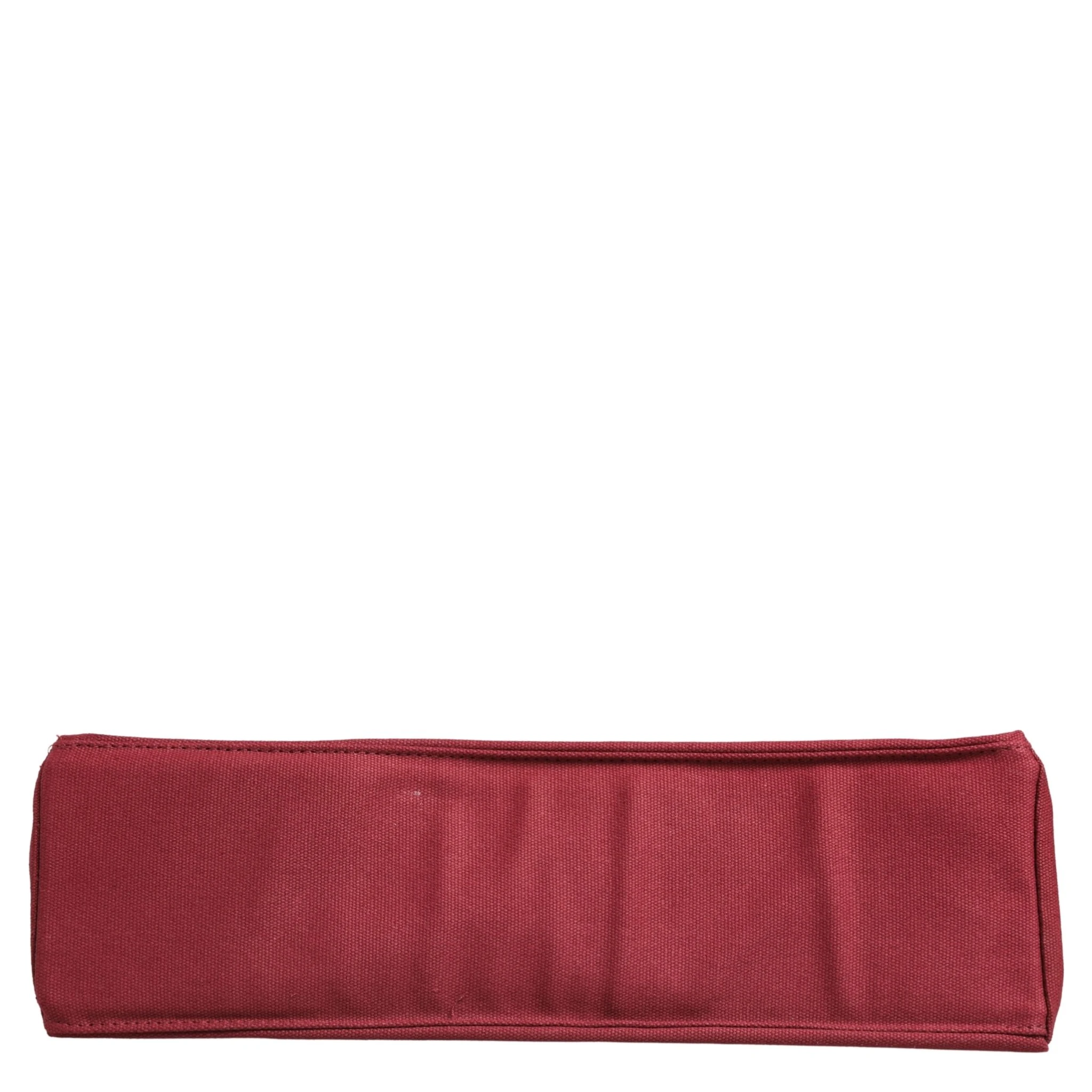Burgundy Cotton Canvas Shopping Tote Women Borse  Jewellery Bag