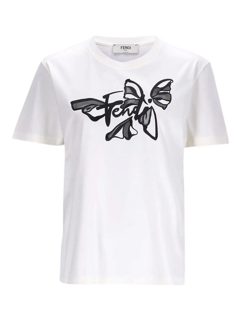 Fendi T-shirts and Polos White