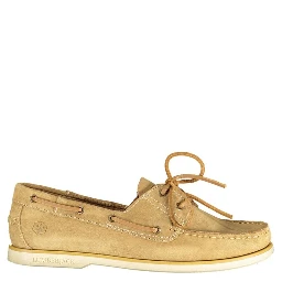 Beige Leather Men Classic Shoe