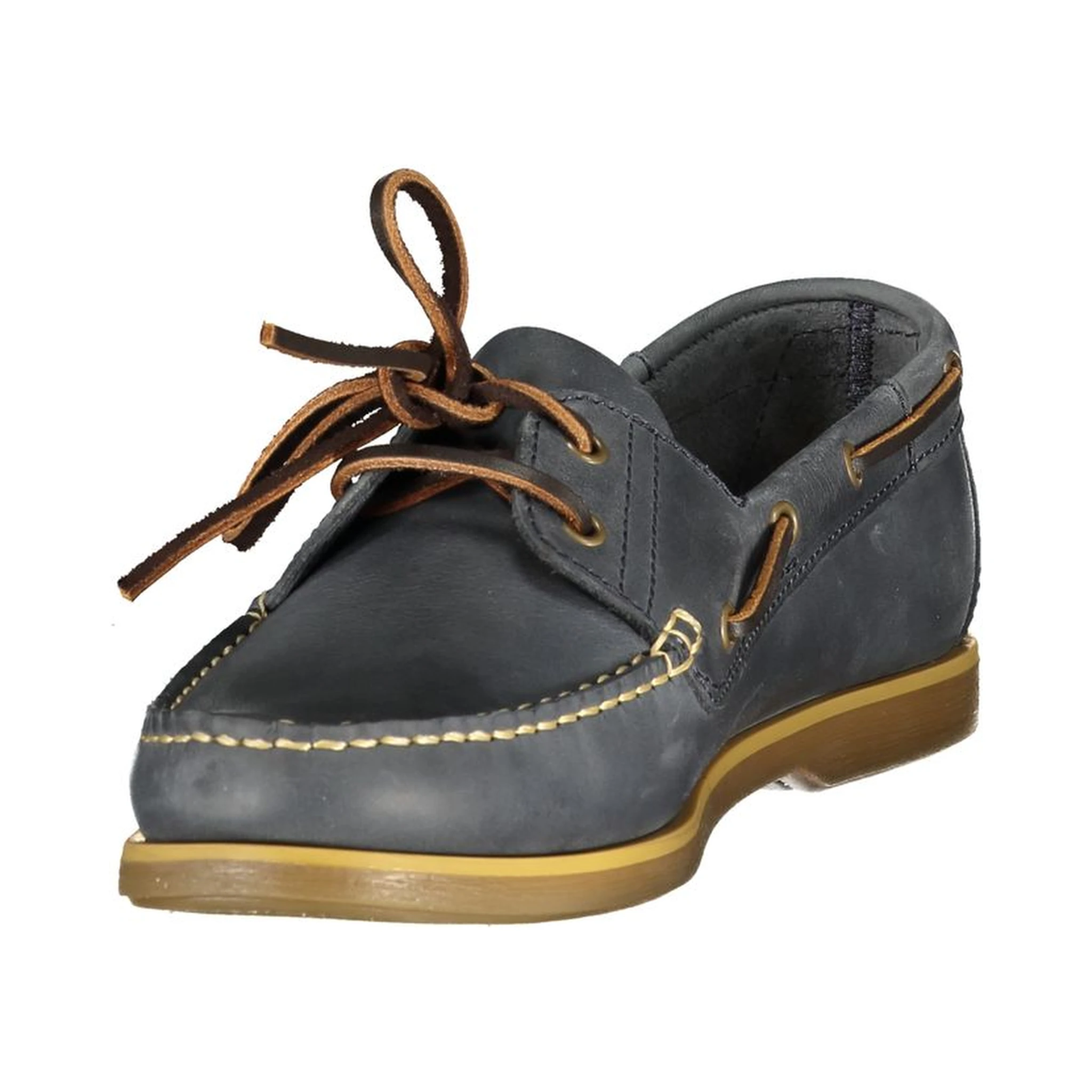Blue Leather Men Classic Shoe