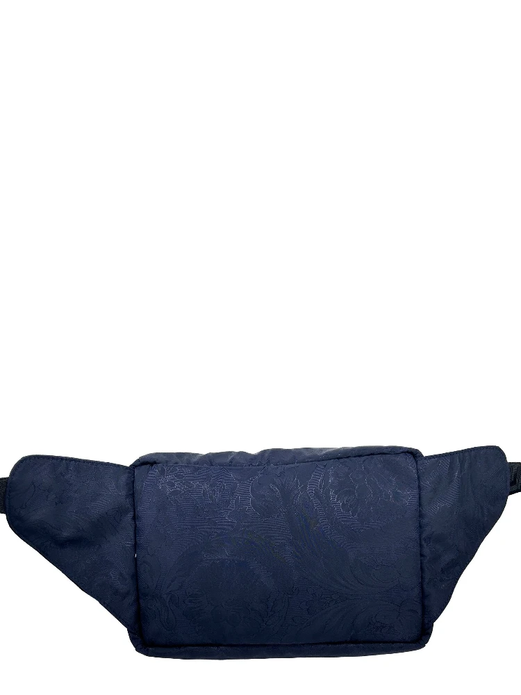 Versace Medusa Navy Nylon Belt Bag Waist Fanny Pack Purse alternative
