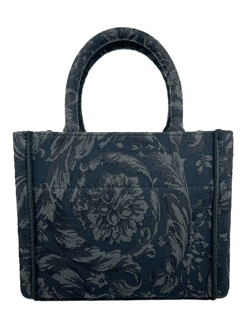 Versace Women'S 'Extra Small Athena' Shopping Bag Black