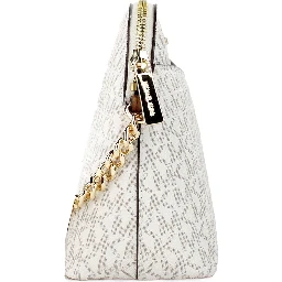 Michael Kors Women'S Back Slip Pocket Signature Canvas Crossbody Bag, Vanilla