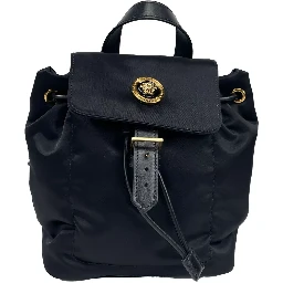 Versace Mini Nylon Medusa Drawstring Backpack Bag