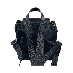 Versace Mini Nylon Medusa Drawstring Backpack Bag