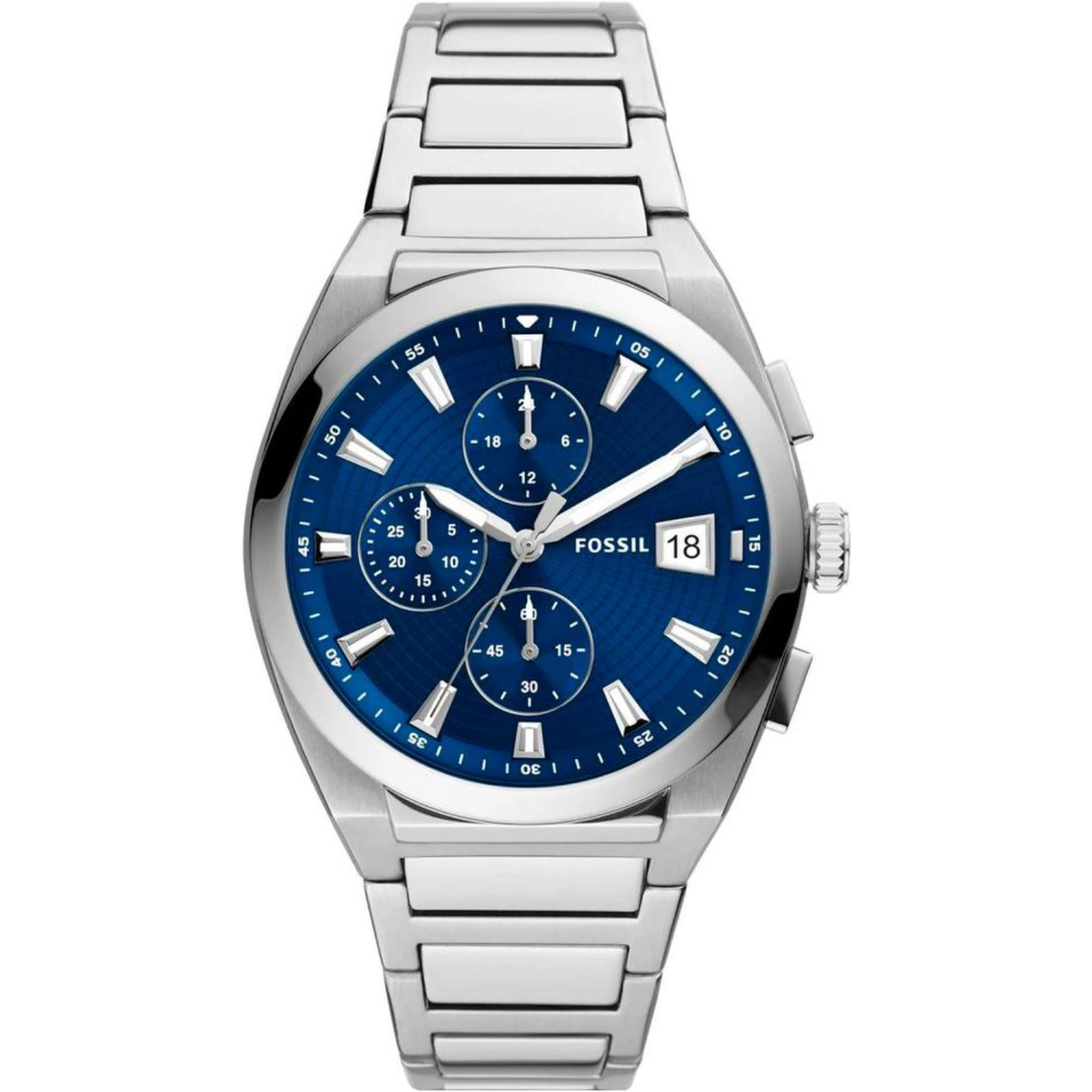 Gray Stainless Steel Dress Watch