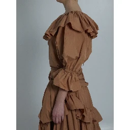 Top with ruffles