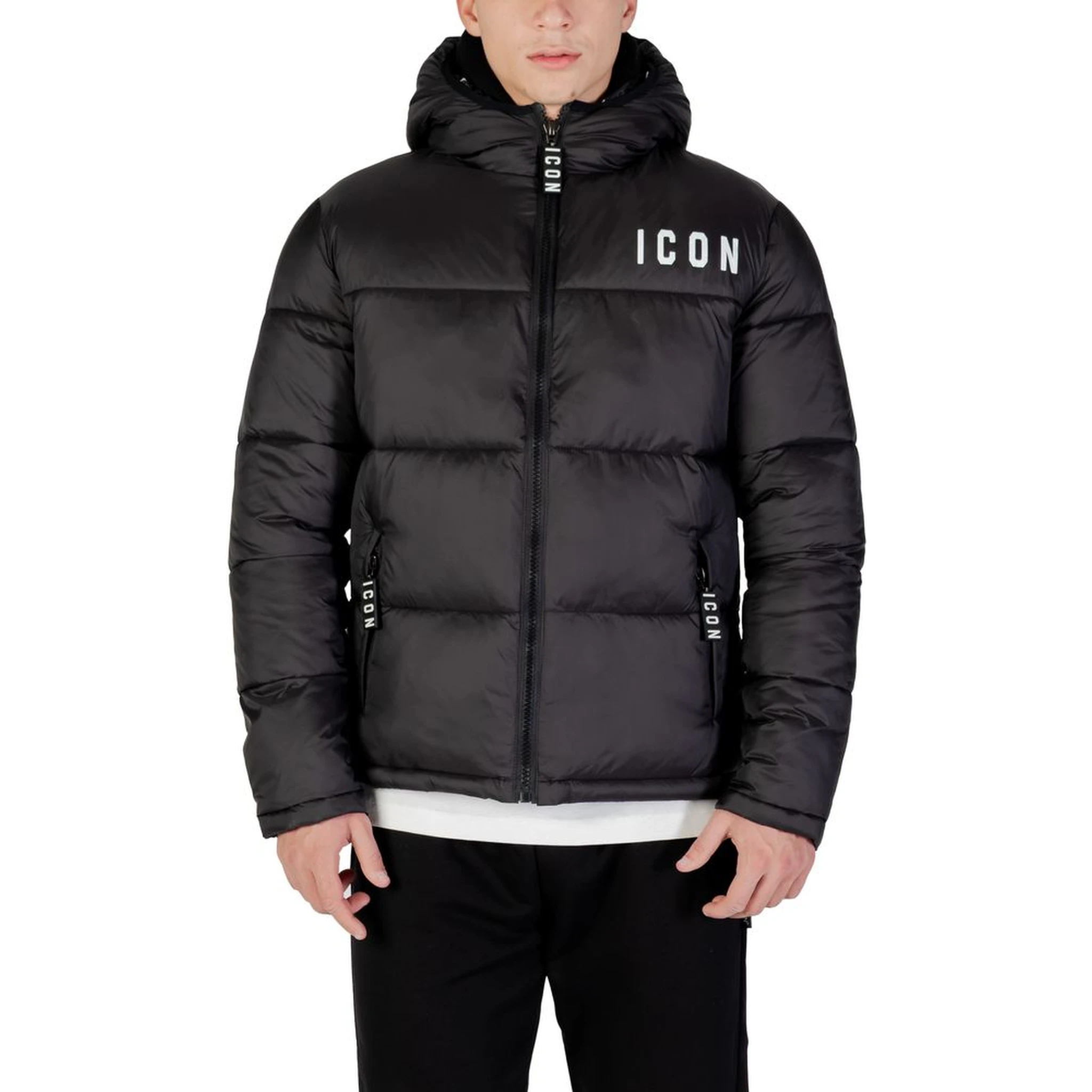 Black Polyester Coat