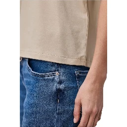 Beige Viscose T-Shirt