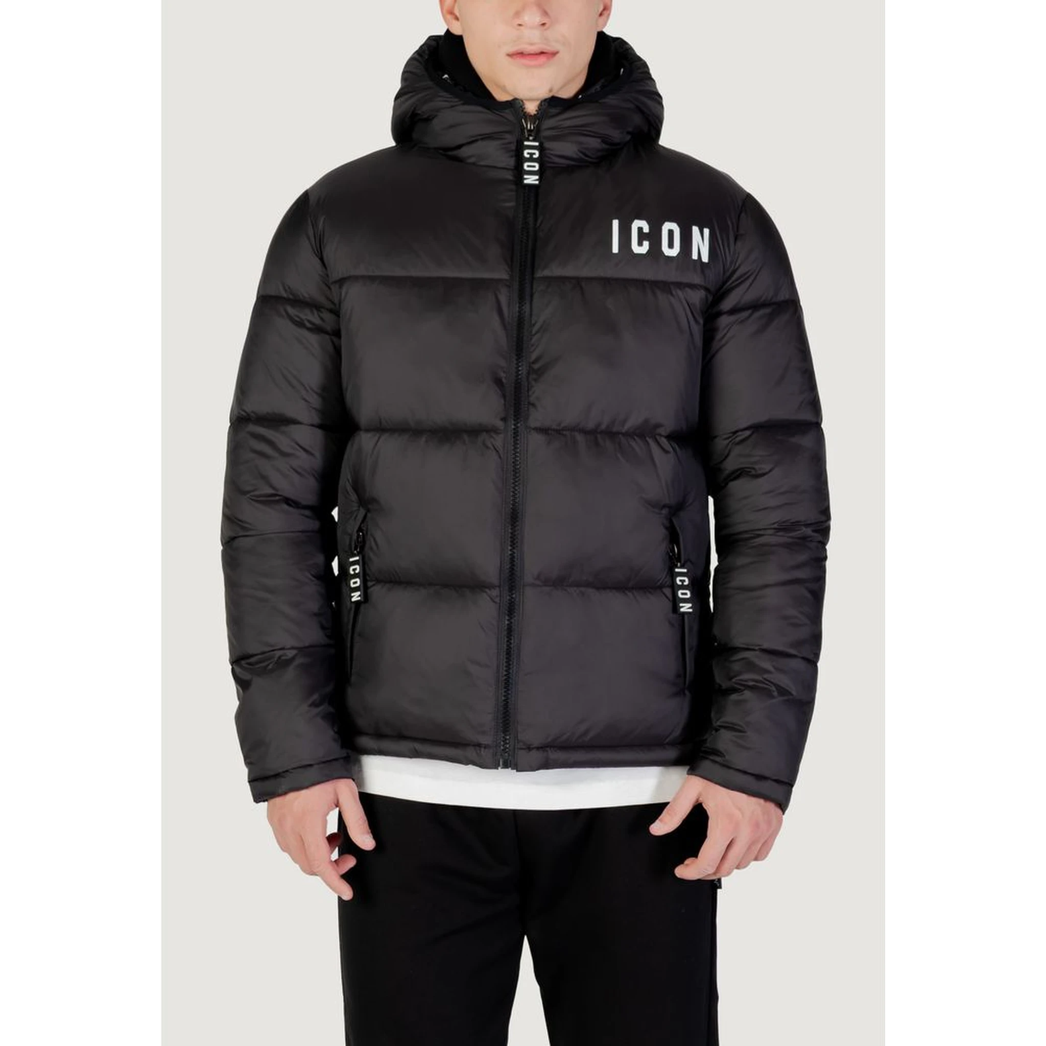 Black Polyester Coat