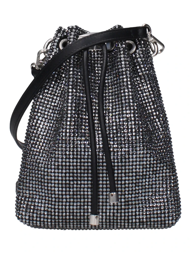 Black Satin Crossbody Bag
