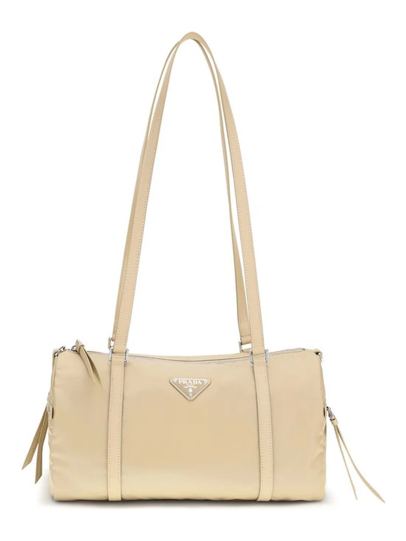 Beige Polyamide Handbag