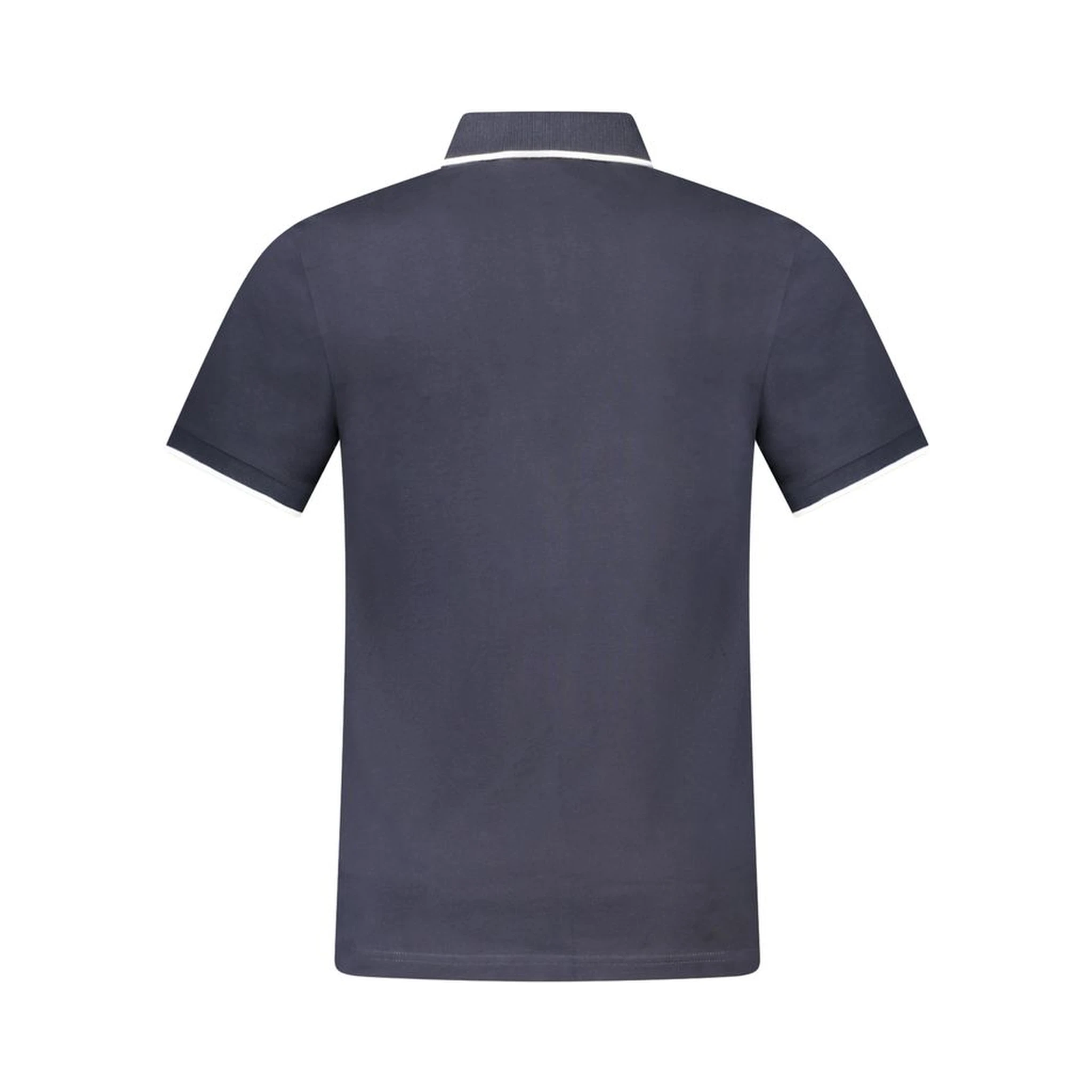 Blue Cotton Men's Polo-Shirt