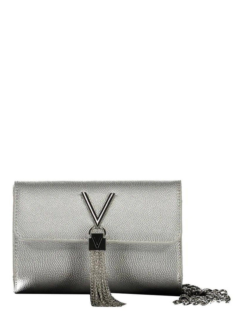 Argento Polyurethane Women's Handbag